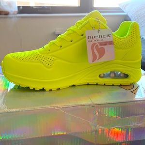 Yellow Skecher Sneakers